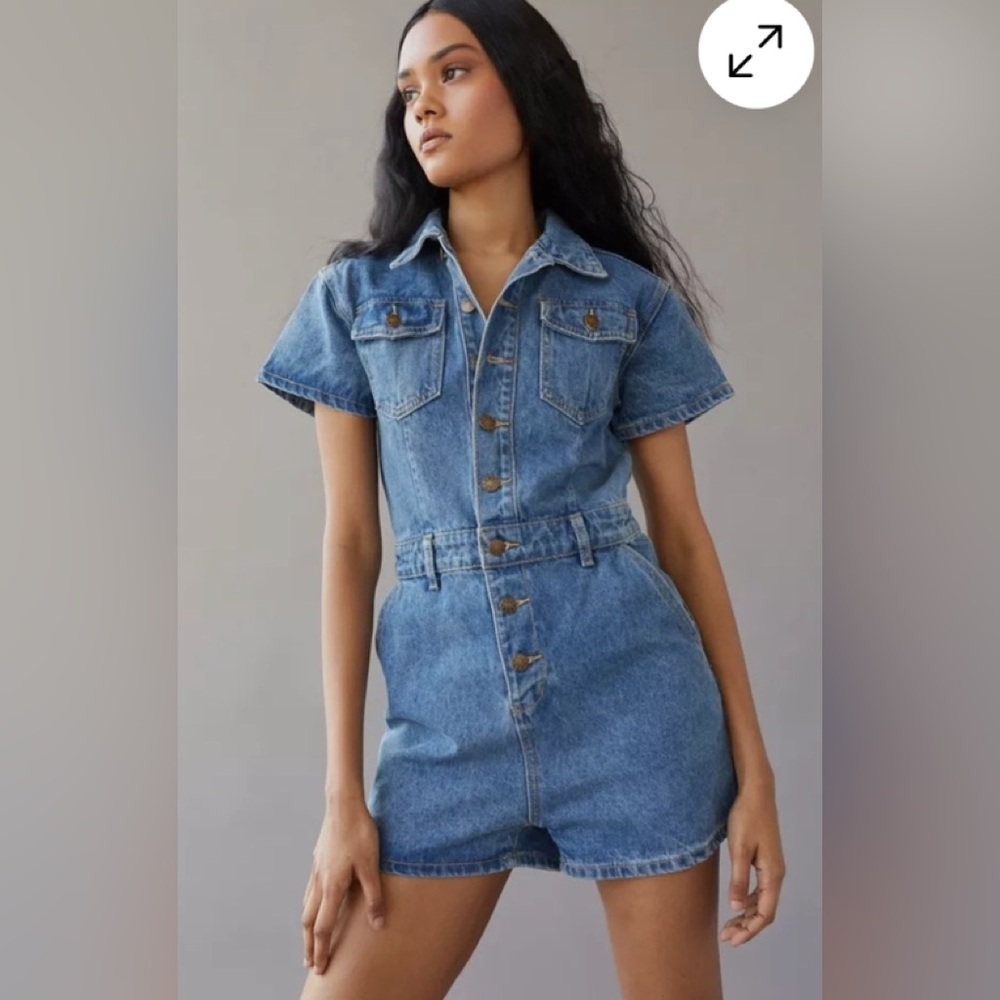 Denim Button-Up Dress